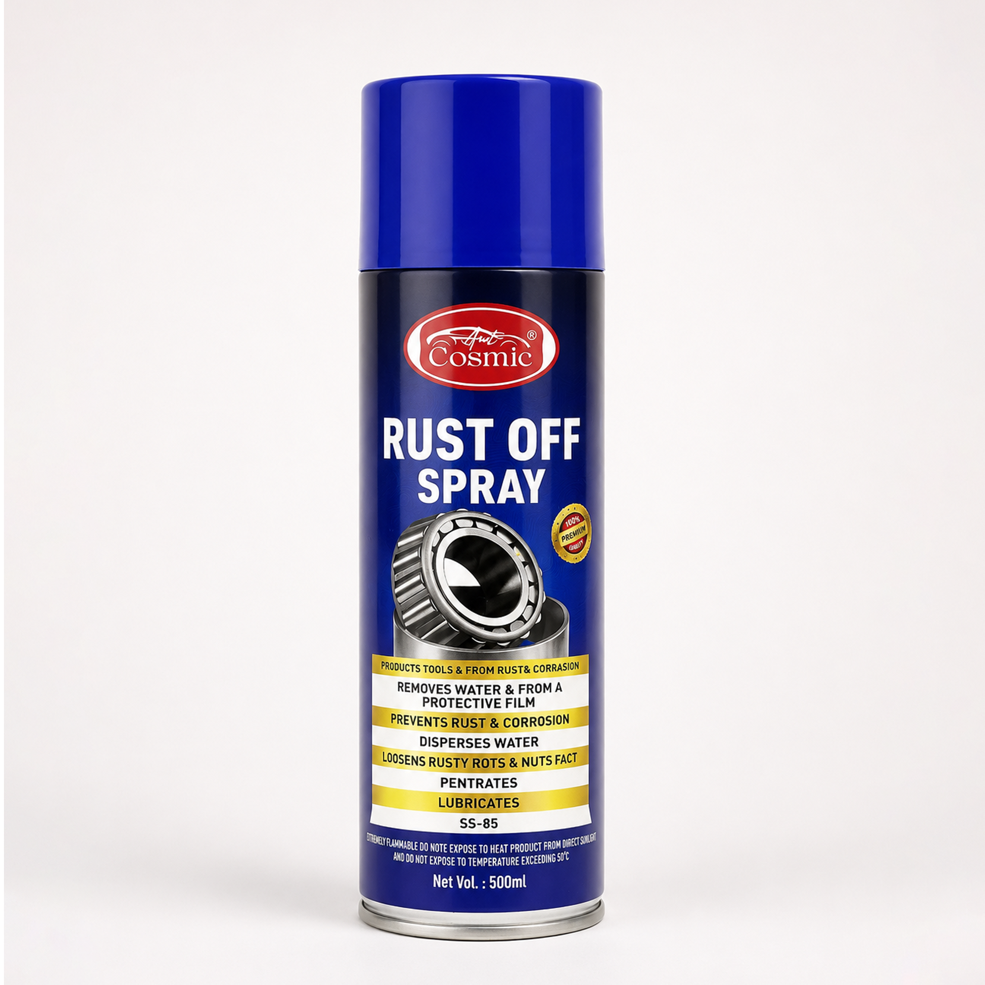 Auto Cosmic Rust Off Spray SS-85 – Multi-Purpose Rust Remover, Penetrating Lubricant & Corrosion Protection Spray (500ml)
