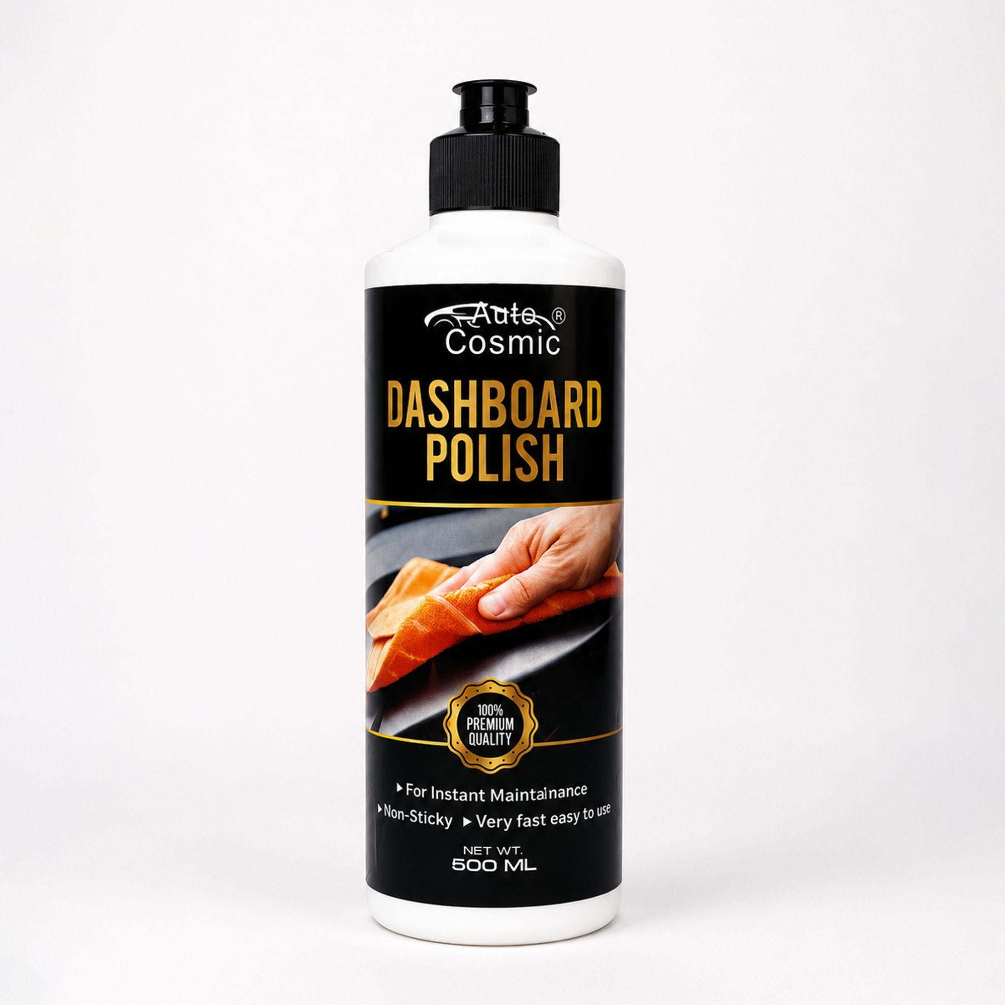 Auto Cosmic Dashboard Polish – Premium Interior Dashboard Shiner & Protectant for Cars, SUVs & Commercial Vehicles (500ml)