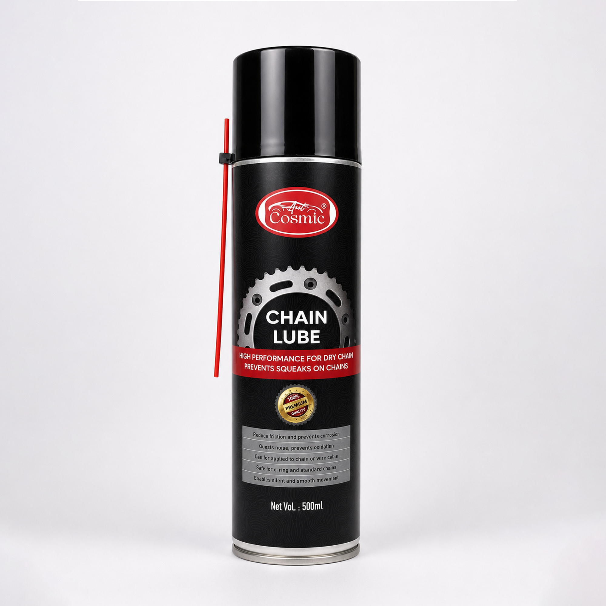 Auto Cosmic Chain Lube Spray – High Performance Chain Lubricant & Anti-Corrosion Protection for Motorcycles, Bicycles & Industrial Chains (500ml)