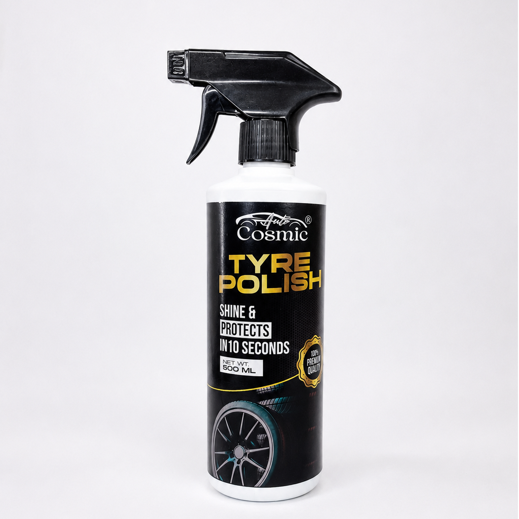 Autocosmic Tyre Polish – Deep Black Shine & Long-Lasting Protection