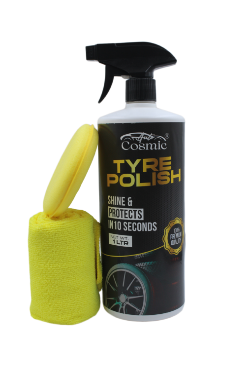Autocosmic Tyre Polish – Deep Black Shine & Long-Lasting Protection
